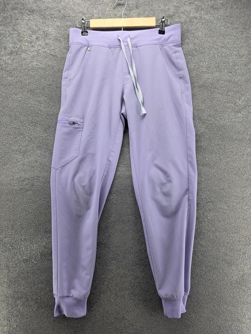 FIGS Pants Womens S Purple Jogger Knit Drawstring Stretch Pockets 28 In